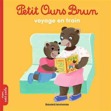 Couverture de Petit Ours Brun voyage en train par Marie Aubinais
