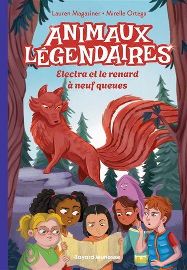 Couverture de Animaux légendaires. Vol. 3. Electra et le renard à neuf queues par Lauren Magaziner