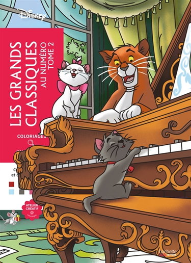 Couverture de Coloriages au numéro : Grands classiques Tome 2 par Aurélia-Stéphanie Bertrand