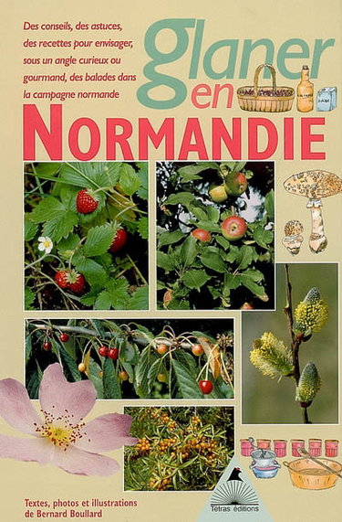 Couverture de Glaner en Normandie : des conseils, des astuces, des recettes pour envisager, sous un angle curieux ou gourmand, des balades dans la campagne normande par Bernard Boullard