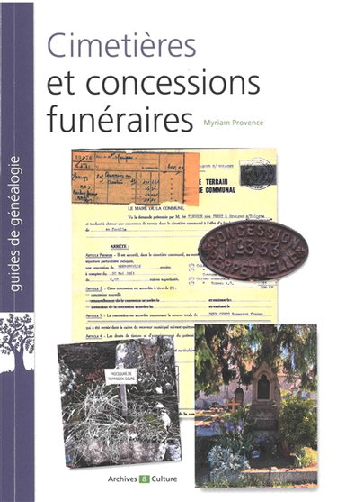 Couverture de Cimetières et concessions funéraires par Myriam Provence