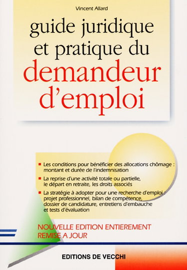 Couverture de Guide juridique et pratique du demandeur d'emploi