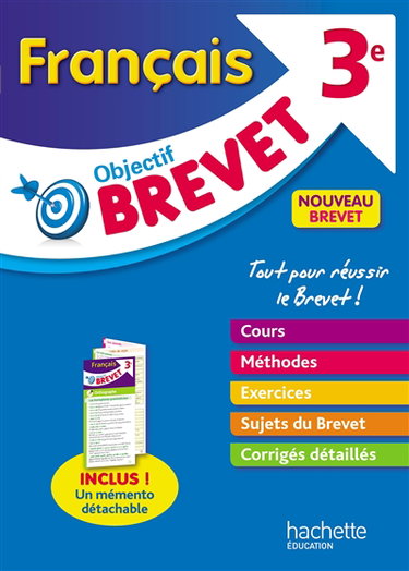 Couverture de Français 3e : nouveau brevet