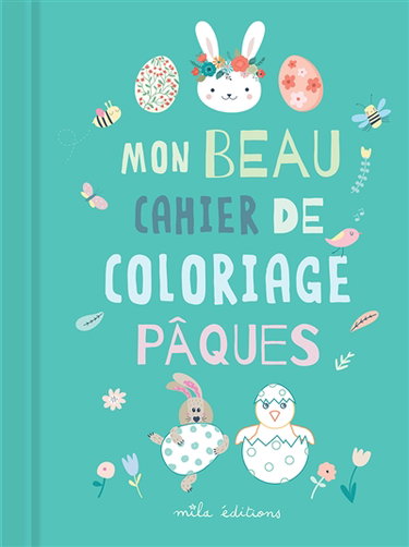 Couverture de Mon beau cahier de coloriage : Pâques
