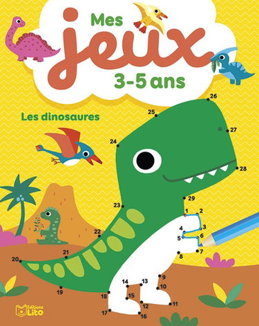 Couverture de Les dinosaures : mes jeux 3-5 ans