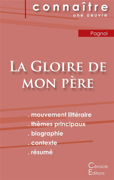 Couverture de Fiche de lecture La Gloire de mon père de Marcel Pagnol (analyse littéraire de référence et résumé complet)