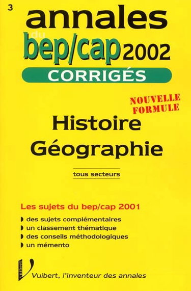 Couverture de Histoire géographie : tous secteurs