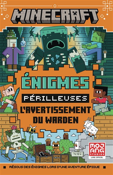 Couverture de Minecraft : énigmes périlleuses. L'avertissement du warden