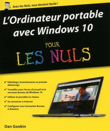 Couverture de L'ordinateur portable avec Windows 10 pour les nuls