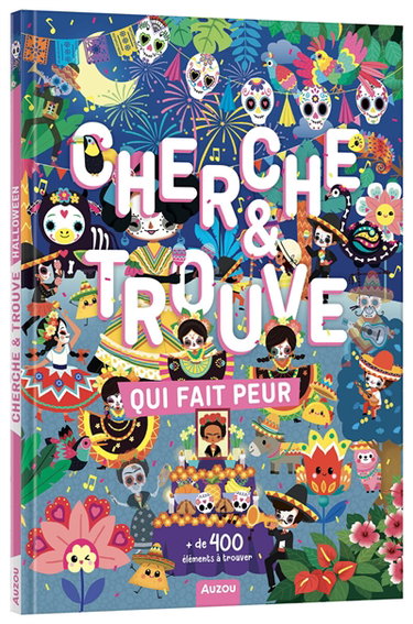 Couverture de Cherche & trouve qui fait peur : + de 400 éléments à trouver