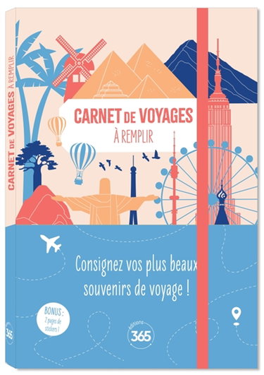 Couverture de Carnet de voyages à remplir