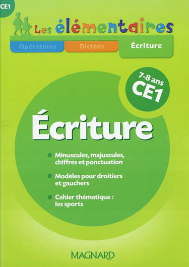 Couverture de Ecriture CE1, 7-8 ans