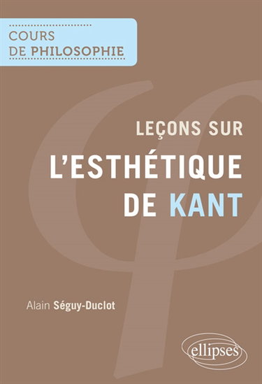 Couverture de Leçons sur l'esthétique de Kant