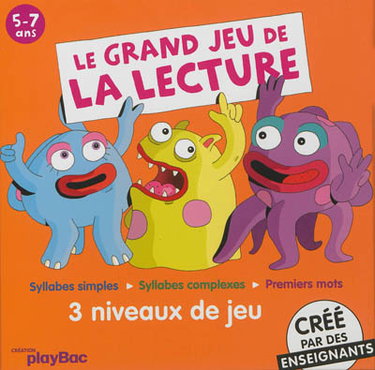 Couverture de Le grand jeu de la lecture, 5-7 ans : créé par des enseignants : syllabes simples, syllabes complexes, premiers mots par Lucienne Brive