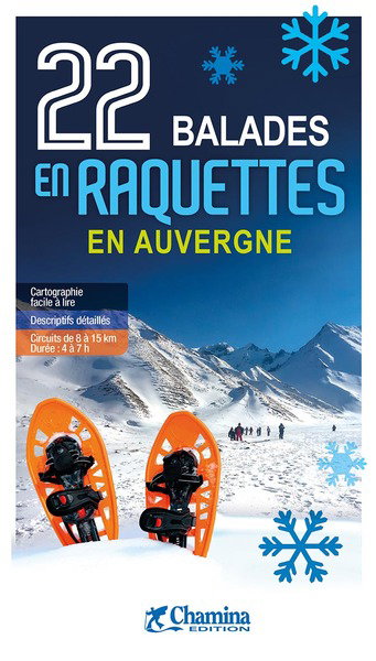 Couverture de 22 balades en raquettes en Auvergne par Bruno Andrieux