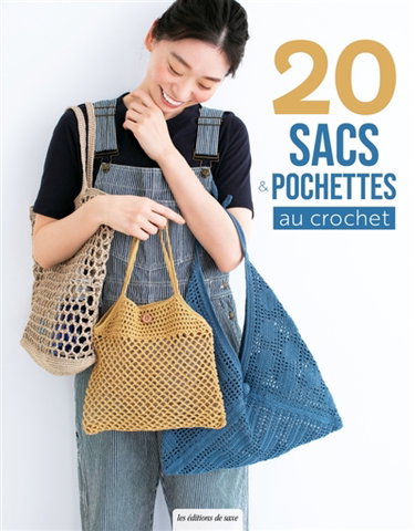 Couverture de 20 sacs & pochettes au crochet