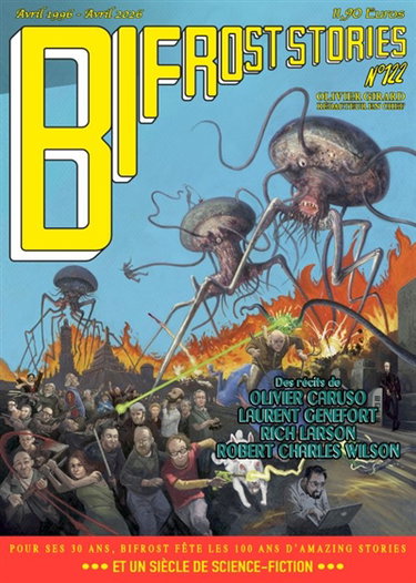 Couverture de Bifrost, n° 122. Pour ses 30 ans, Bifrost fête les 100 ans d'Amazing stories et un siècle de science-fiction