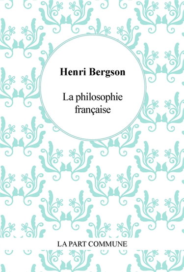 Couverture de La philosophie française