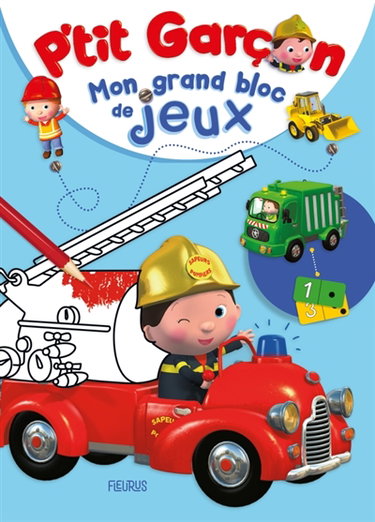 Couverture de Mon grand bloc de coloriages et jeux