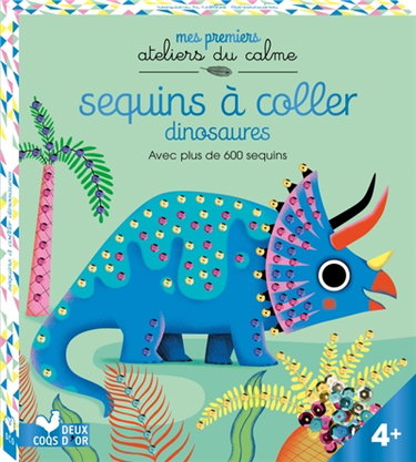 Couverture de Dinosaures : sequins à coller