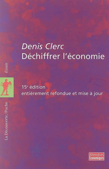 Couverture de Déchiffrer l'économie