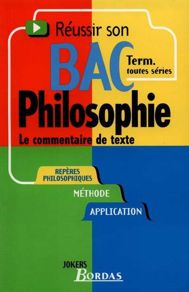 Couverture de Philosophie terminale : le commentaire de texte