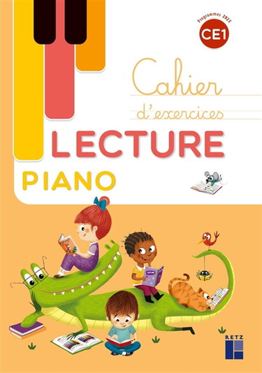 Couverture de Lecture piano CE1 : cahier d'exercices : programmes 2025