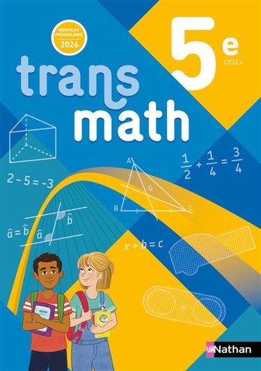 Couverture de Transmath 5e, cycle 4 : nouveau programme 2026