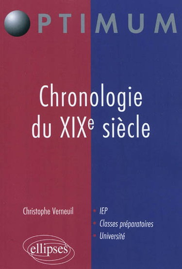 Couverture de Chronologie du XIXe siècle