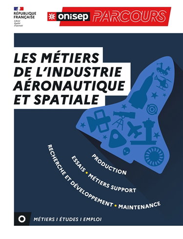 Couverture de Les métiers de l'industrie aéronautique et spatiale