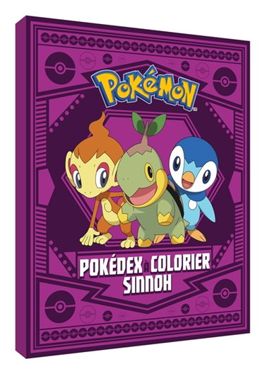 Couverture de Pokémon : Pokedex à colorier Sinnoh : édition spéciale anniversaire