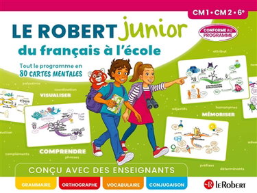 Couverture de Le Robert junior du français à l'école : CM1, CM2, 6e par Marion Charreau
