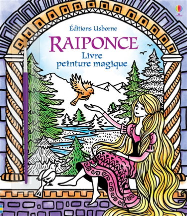 Couverture de Raiponce : livre peinture magique