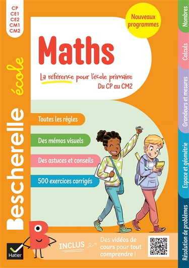 Couverture de Bescherelle école maths : du CP au CM2 : nouveaux programmes
