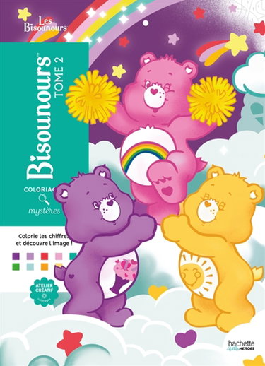 Couverture de Coloriages Mystères : Bisounours Tome 2 : Coloriez les chiffres et découvrez l'image