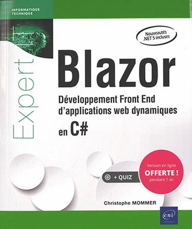 Couverture de Blazor : développement front end d'applications web dynamiques en C#