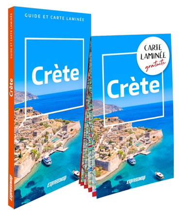 Couverture de Crète : guide + carte laminée