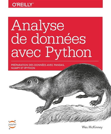 Couverture de Analyse de données avec Python : préparation des données avec pandas, NumPy et IPython