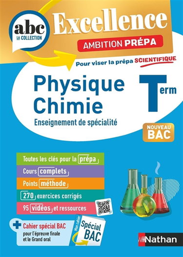 Couverture de Physique chimie terminale : enseignement de spécialité : ambition prépa