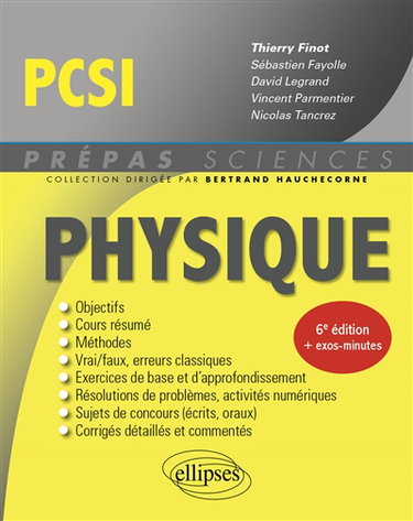 Couverture de Physique PCSI