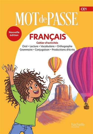 Couverture de Mot de passe, français CE1 : cahier de l'oral