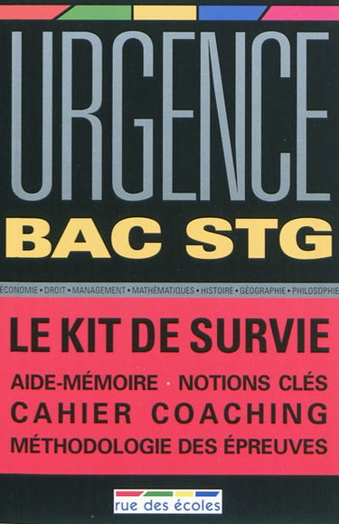 Couverture de Urgence bac STG : le kit de survie