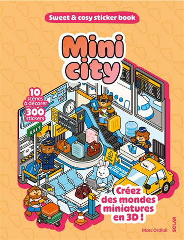 Couverture de Mini cities : 10 scènes à décorer, 300 stickers