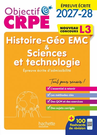 Couverture de Histoire-géo EMC & sciences et technologie : épreuve écrite d'admissibilité L3 : nouveau concours 2027-2028