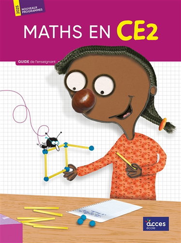 Couverture de Maths en CE2 : guide de l'enseignant : nouveaux programmes 2025