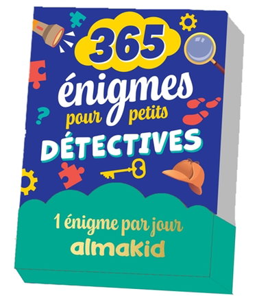 Couverture de 365 énigmes pour petits détectives : 1 énigme par jour