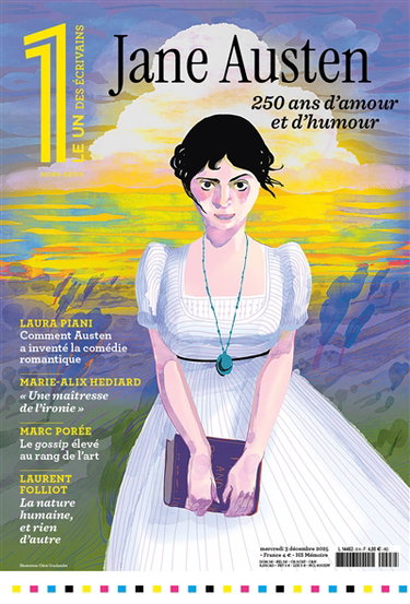 Couverture de Le 1 des écrivains, hors-série. Jane Austen : 250 ans d'amour et d'humour