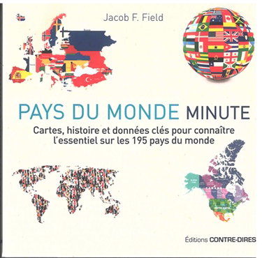 Couverture de Pays du monde minute : cartes, histoire et données clés pour connaître l'essentiel sur les 195 pays du monde