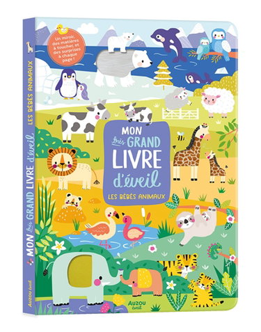 Couverture de Mon très grand livre d'éveil : les bébés animaux