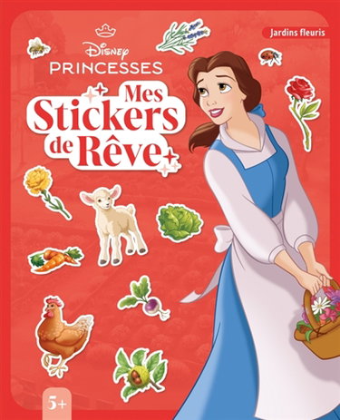 Couverture de DISNEY PRINCESSES : Mes Stickers de rêve : Jardins fleuris